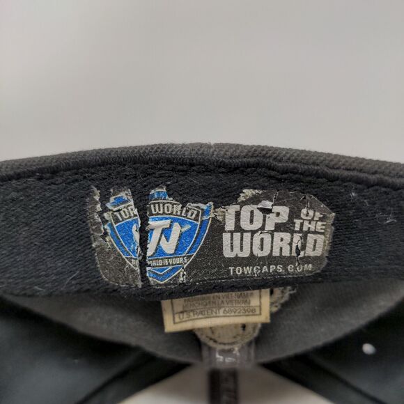 Purdue Boilermakers Fitted Hat Gray OSFA Embroidered Logo Top of the World NCAA - Picture 8 of 9